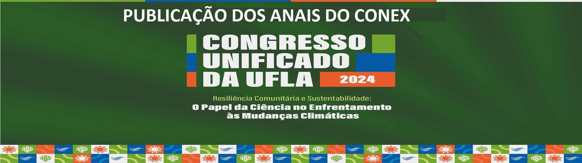 Publicação dos Anais do XIX Congresso de Extensão - CONEX 2024